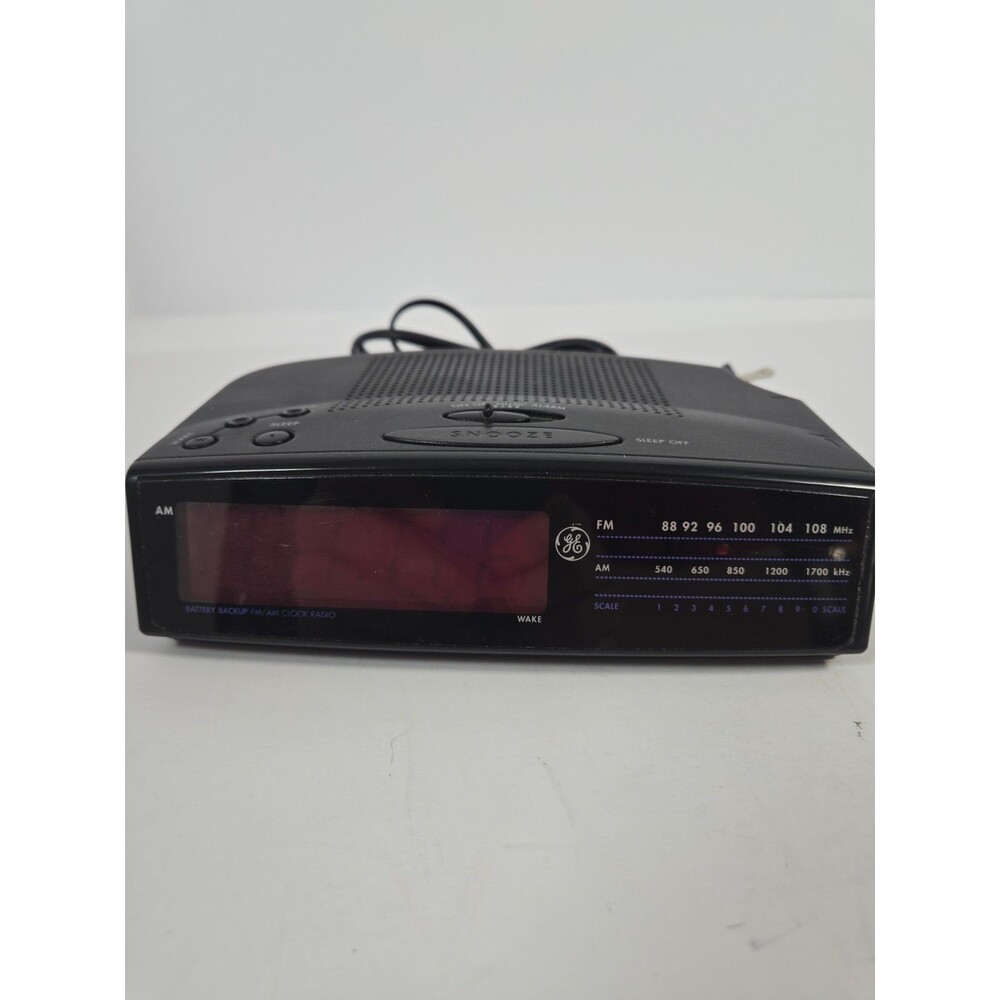 VTG General Electric GE Clock Radio 7-4815A AM/FM Digital Alarm TESTED WORKS